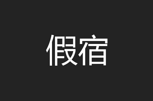 假宿