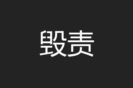 毁责