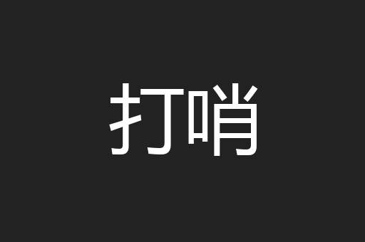 打哨