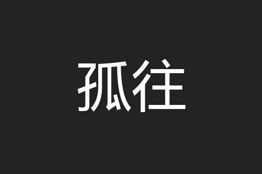 孤往