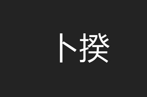 卜揆