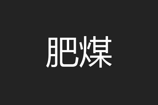 肥煤