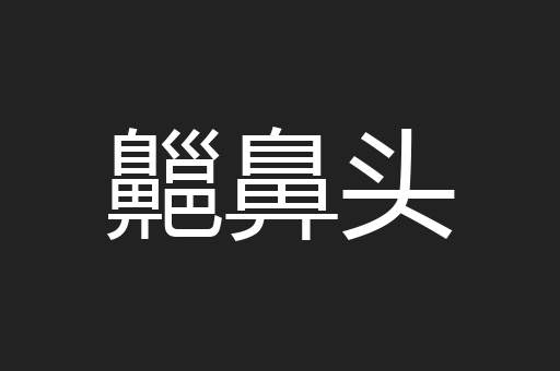 齆鼻头
