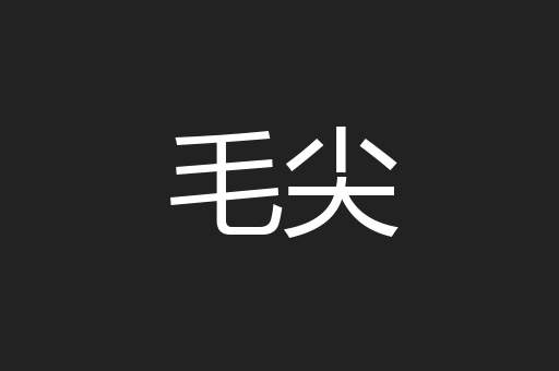 毛尖