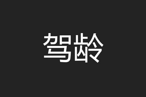 驾龄