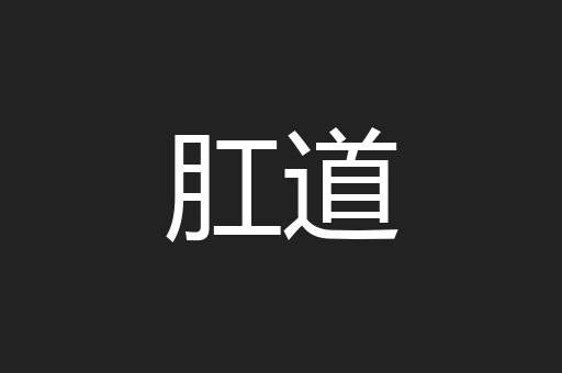 肛道