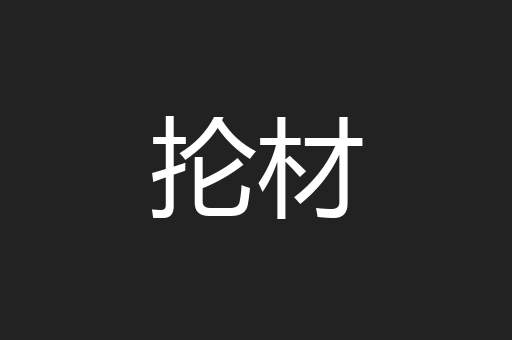 抡材
