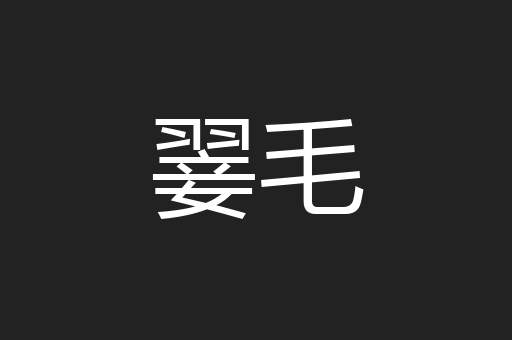 翣毛