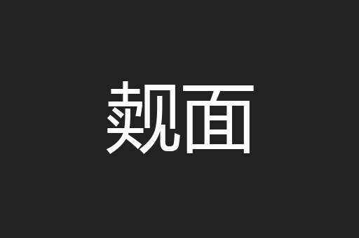觌面
