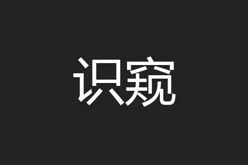 识窥