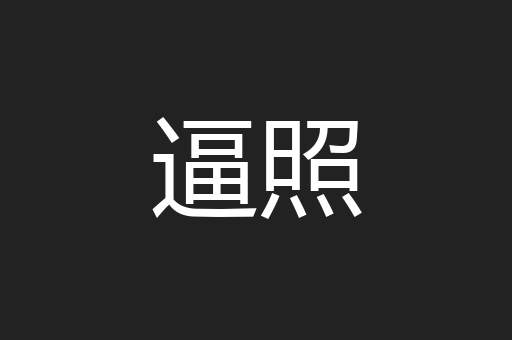 逼照