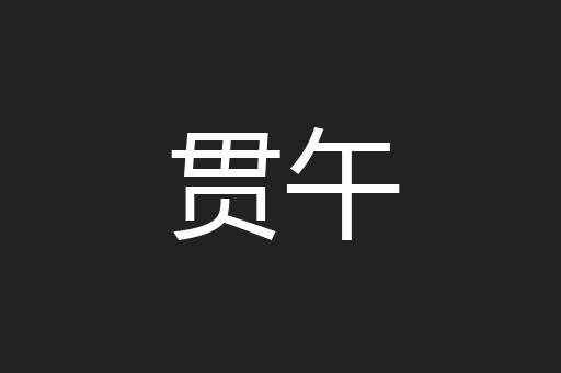 贯午
