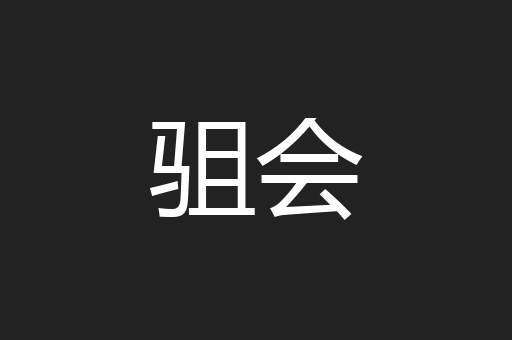 驵会