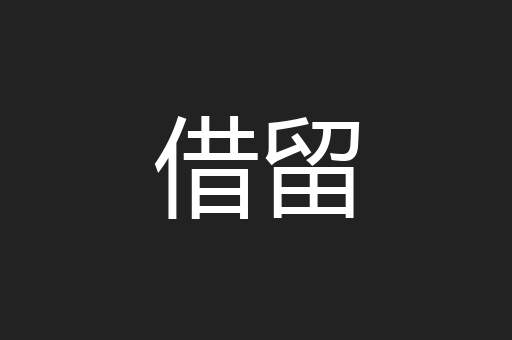 借留