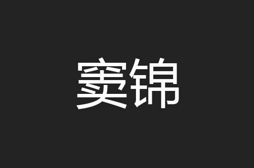 窦锦