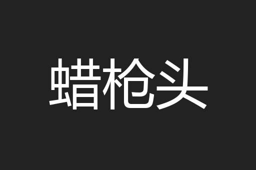蜡枪头