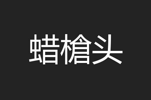蜡槍头