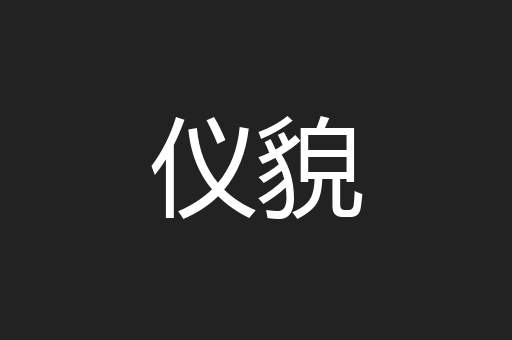 仪貌
