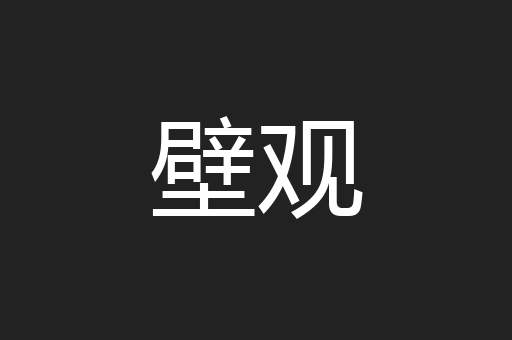 壁观