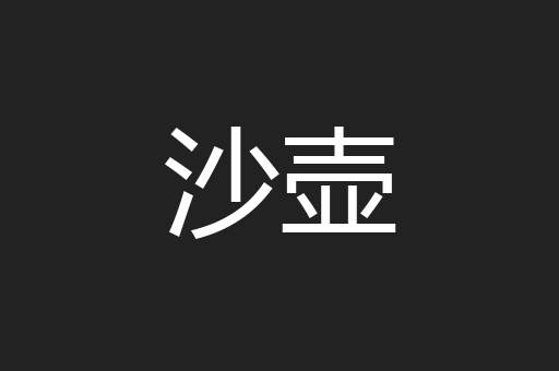沙壶