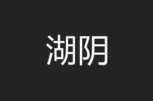 湖阴