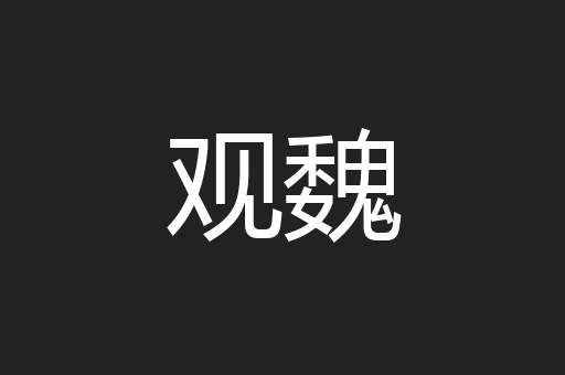 观魏