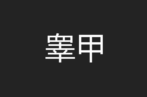 睾甲