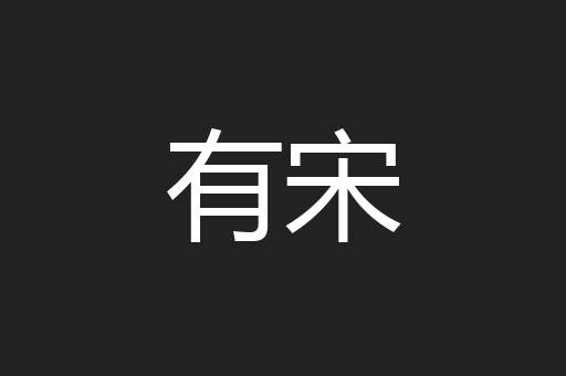 有宋