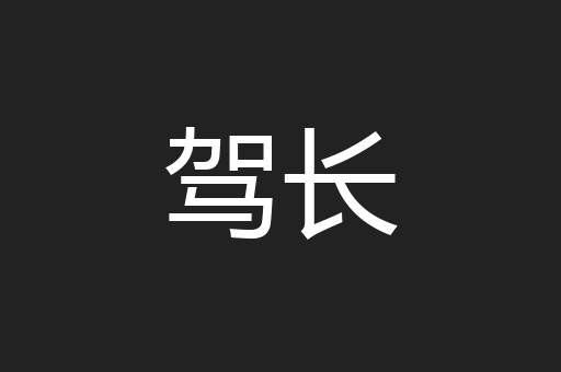 驾长