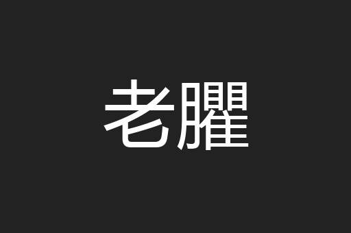 老臞