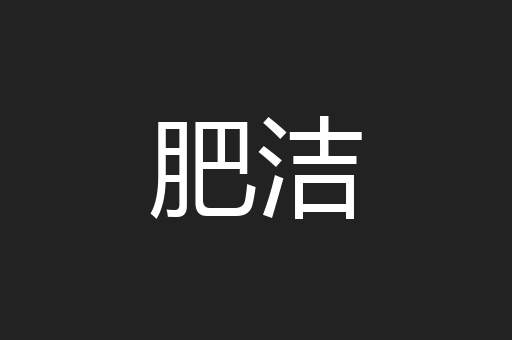 肥洁