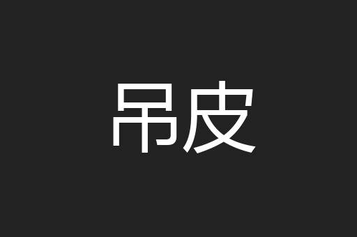 吊皮