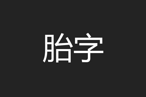 胎字