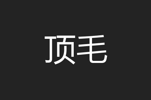 顶毛