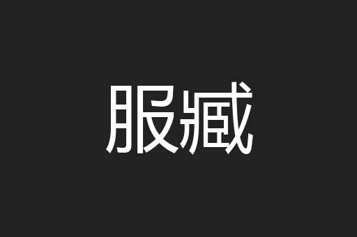 服臧