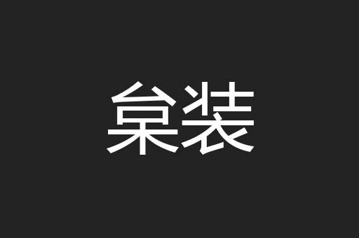 枲装