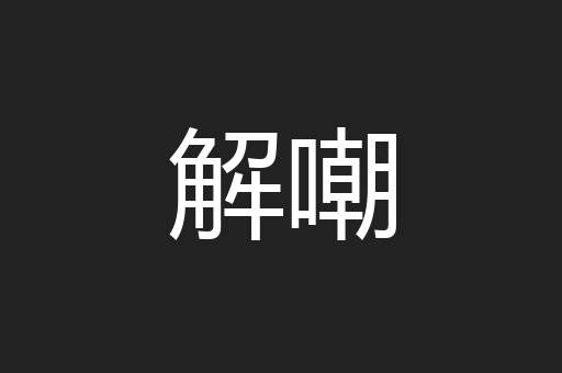 解嘲