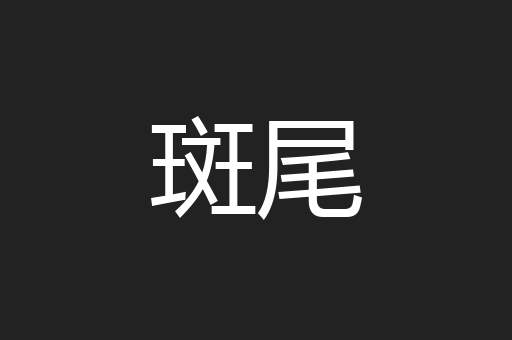 斑尾
