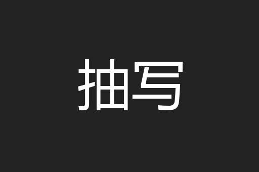 抽写