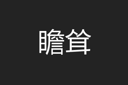 瞻耸