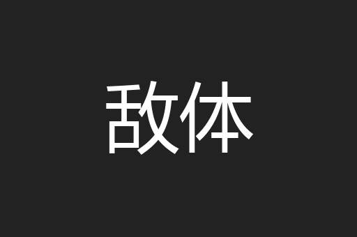 敌体