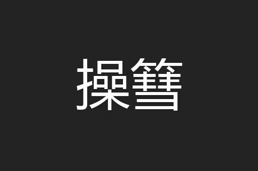 操篲