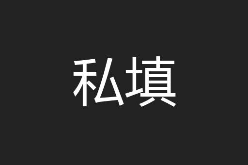 私填