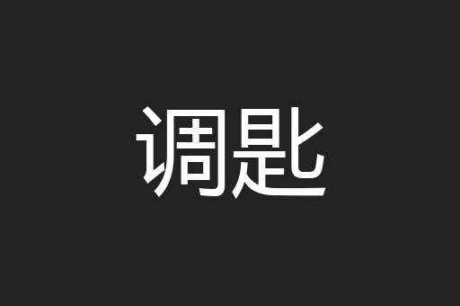 调匙