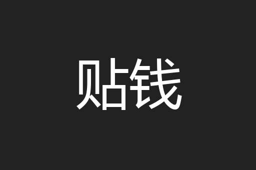 贴钱