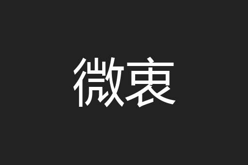 微衷