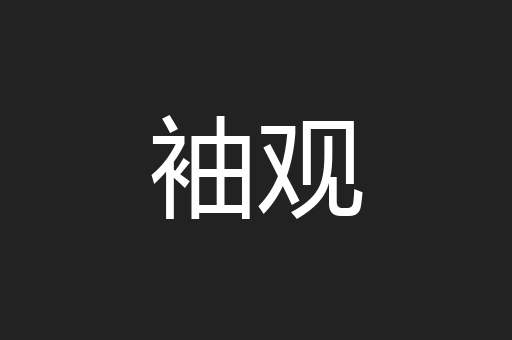 袖观