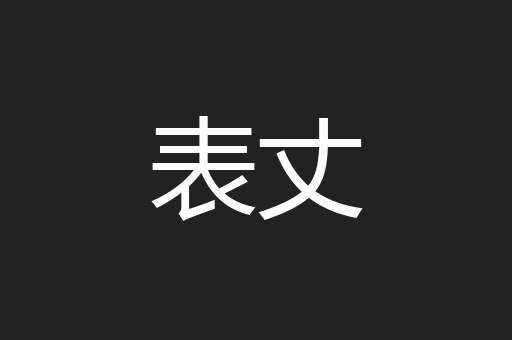 表丈