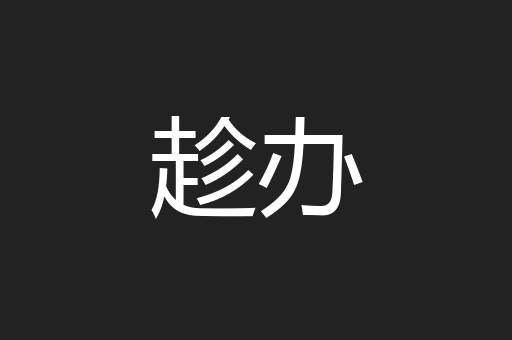 趁办