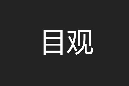 目观